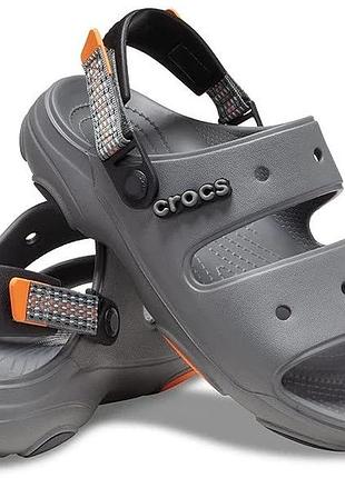 Мужские сандали crocs adult classic 46-47р., серые, 30 см