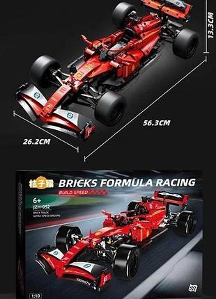 Машинка конструктор f1 болід формула 1 колір червоний, масштаб 1:10