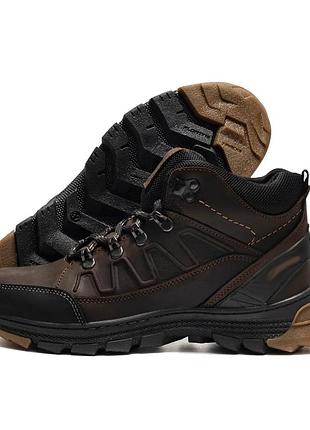 Подростковые зимние кожаные ботинки winter brown stepway originals