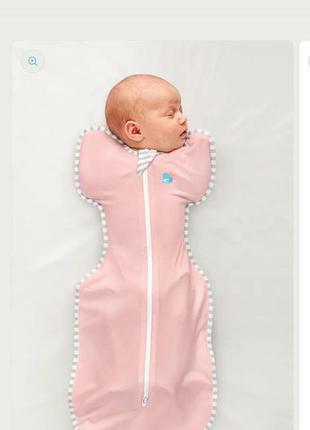 Пелюшка-кокон love to dream™ swaddle up™, розмір s 1-3м 3,5–6 кг 1.0 tog ідеально для весни та літа, 20–24°c