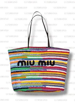 Сумка шопер miu miu crochet bag
