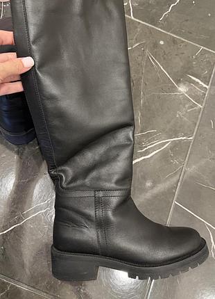 Чоботи сапоги чорні zara 36 23.5 2