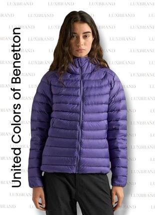 Куртка пуховик united colors of benetton фиолетовая