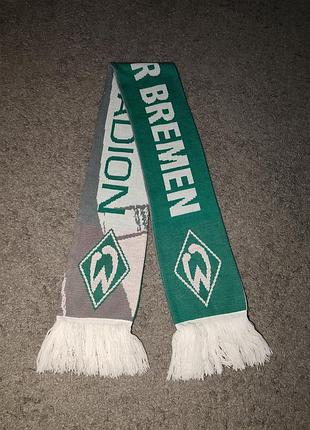 Футбольний шарф sv werder bremen / weser-stadion. вердер бремен.