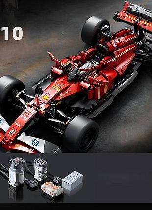 Машинка конструктор на пульті керування f1 болід формула 1 колір червоний, масштаб 1:10 радіокерування + підсвітка