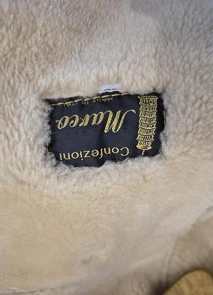 Женская теплая натуральная дубленка 4