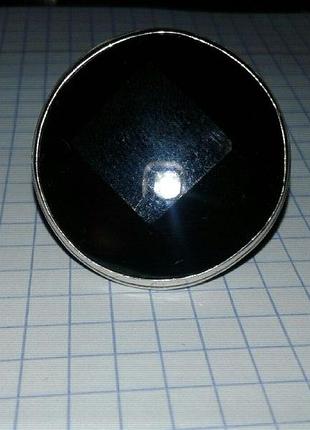 Серебрянное кольцо с черным камнем