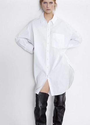 Плаття сорочка оверсайз zara