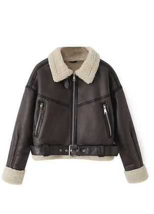 Вкорочена дублянка від zara