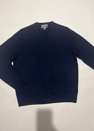 Чоловічий шерстяний светр m&s extra fine lambswool