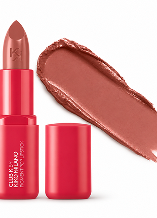 Кремова помада для губ kiko milano club k pigment pop lipstick - 03 in her prime — холодний рожевий нюд (000110-03)
