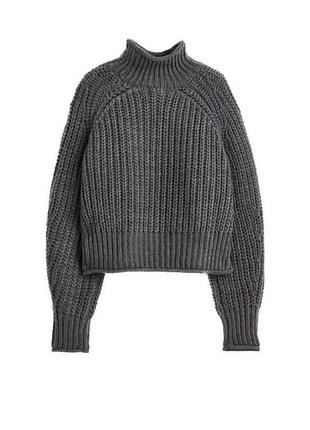 Светр жіночий h&m сірий в'язаний