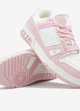 Louis vuitton lv trainer white pink