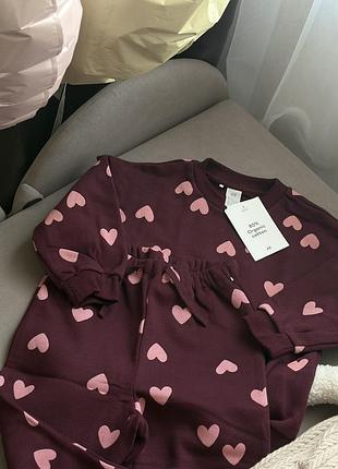 Костюм на флісі на дівчинку h&m 2