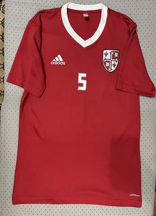 Чоловіча футболка adidas червона з номером 5