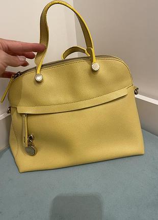 Сумка жіноча furla жовта 2