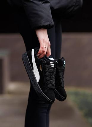 Puma suede xl black white 7