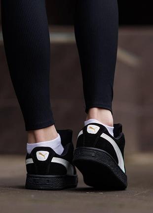 Puma suede xl black white 5