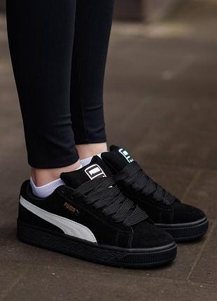 Puma suede xl black white 4
