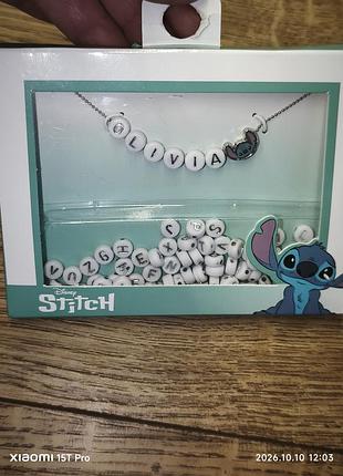 Ожерелье набор от disney с наборными буквами stitch новый набор с разными буквами
