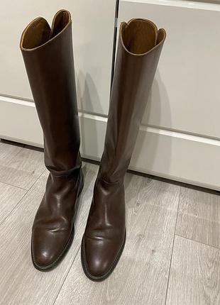 Massimo dutti жіночі шкіряні чоботи 38,5-39р