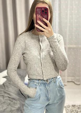 Укорочений тоненький кардиган mango