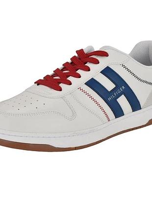 Мужские кеды tommy hilfiger, размер 47, белые с синим, 31 см