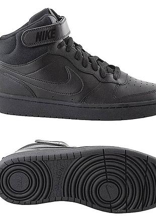Отличные хайтопы кроссовки nike court borough mid 38 р. стелька 24,5 см.