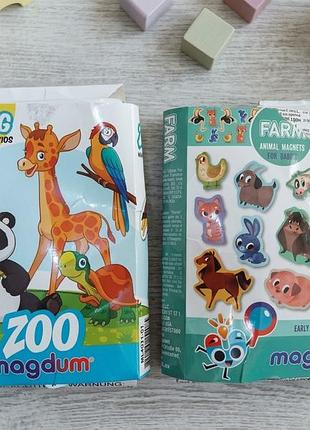 ​✨ дитячі магніти "magdum" (zoo + farm) — набір/комплект ✨