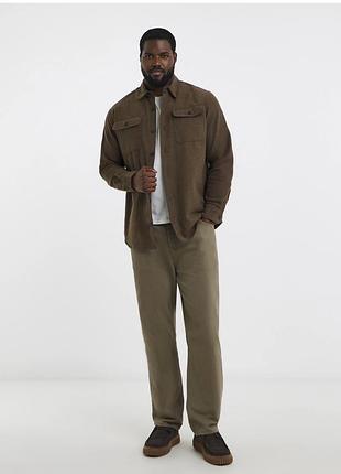 Щільна сорочка jack & jones plus size (розмір 5xl / 7xl) — 100%бавовна