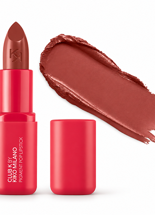 Кремова помада для губ kiko milano club k pigment pop lipstick - 05 spill the tea — теплий рожевий (000110-05)