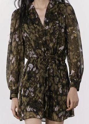 Zara сукня в принт