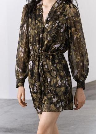 Zara сукня в принт 3
