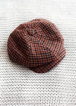 Новий твідовий берет, baker boy hat, розмір s