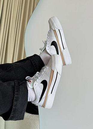 Nike court legacy lift white/black