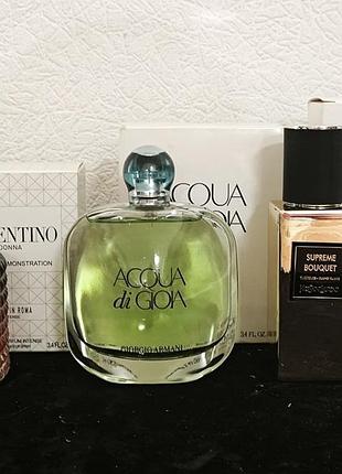 Тестер ysl supreme bouquet armani acqua di gioia valentino donna born in roma intense 100мл