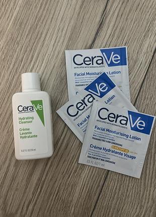 Гель для вмивання cerave hydrating cleanser 20 мл