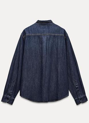 Сорочка 100%бавовна, zara, s/m 4