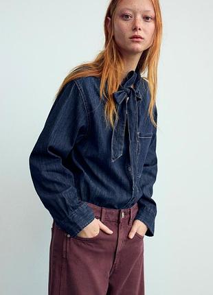 Сорочка 100%бавовна, zara, s/m 2