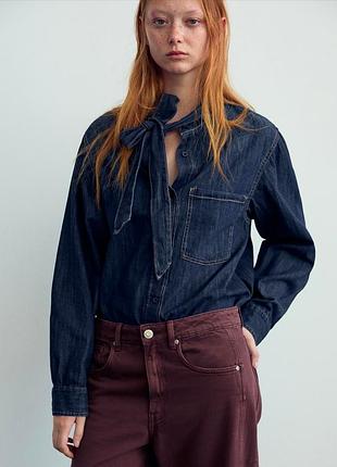 Сорочка 100%бавовна, zara, s/m