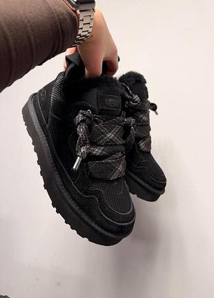 Ugg lowmel sneaker black (beige fur) 3