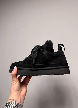 Ugg lowmel sneaker black (beige fur) 4