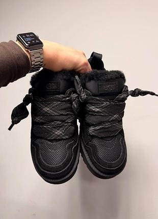 Ugg lowmel sneaker black (beige fur) 5