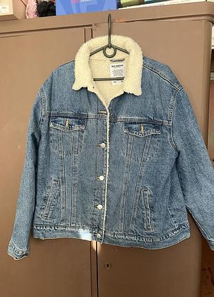 Утепленная джинсовка pull bear