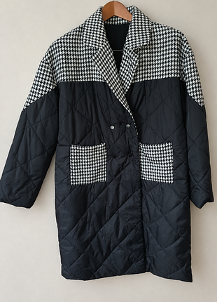 Куртка пальто жіноча shein чорна, l-xl