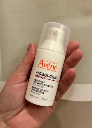 Крем-концентрат для обличчя avene antirougeurs rosamed chronic redness concentrate при куперозі, 30 мл