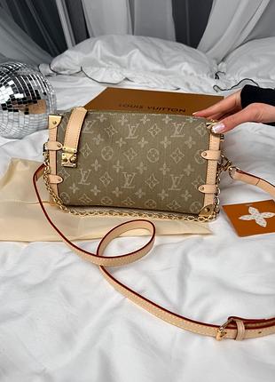 Джинсова сумка side trunk 27см в монограм l