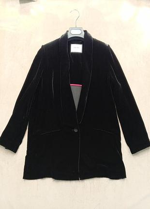 Брючний костюм жіночий max&amp;moi paris велюровий чорний брючний 36 fr