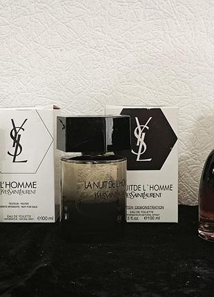 Тестер yves saint laurent ysl la nuit de lhomme dior fahrenheit parfum 100мл