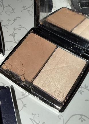 Палетка rouge blush colour & glow 100 diorissimo contour & glow